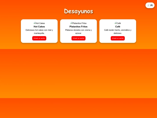 desayunos screenshot