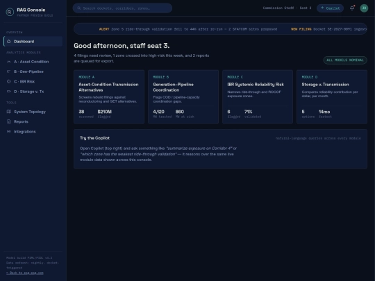 rag-console screenshot