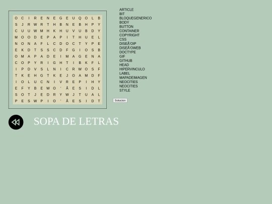 sopa de letras/Sopadeletras- screenshot