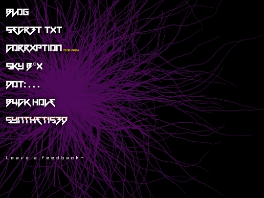 menu screenshot