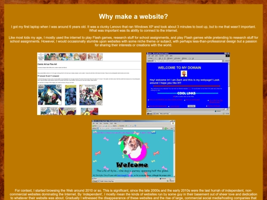 whywebsite screenshot