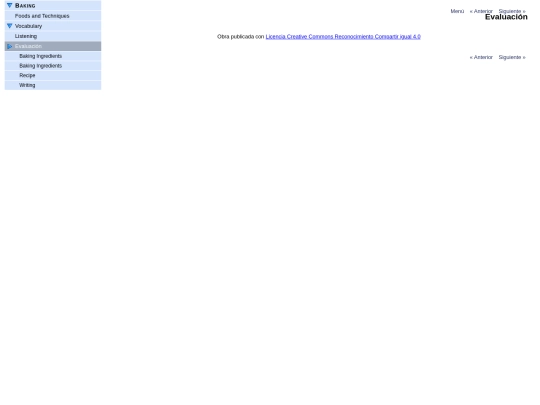 Baking/evaluacin screenshot