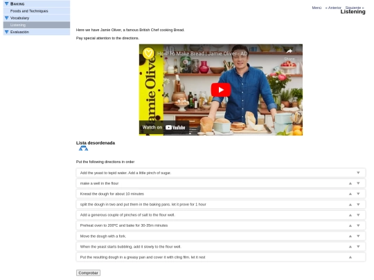 Baking/listening screenshot