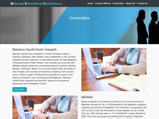 university screenshot
