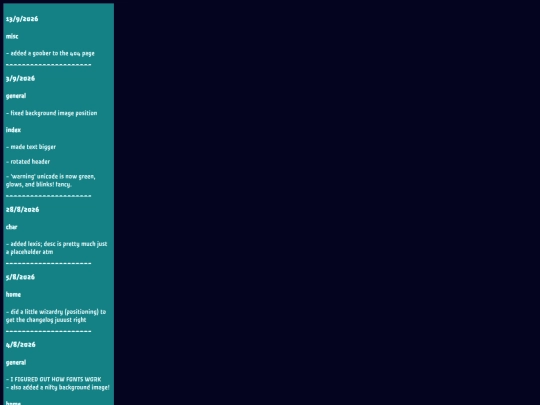 changes screenshot