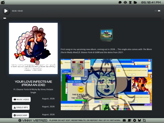 music/singles/your_love_infects_me screenshot