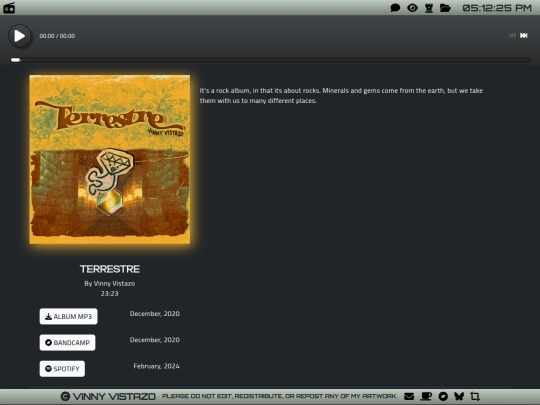 music/terrestre screenshot