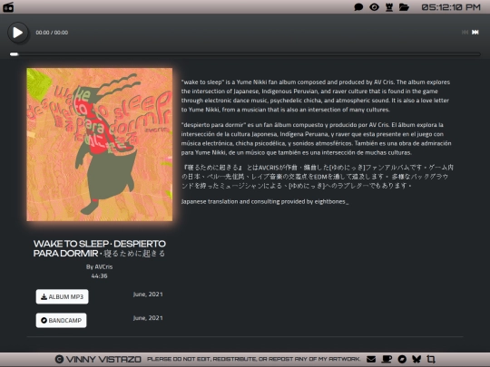 music/wake_to_sleep screenshot