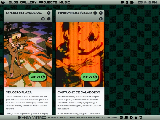 projects screenshot