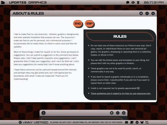 resources/updates screenshot