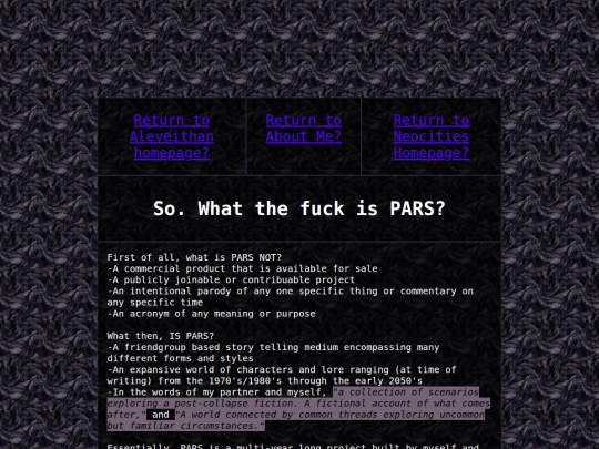 pages/PARSIntro screenshot