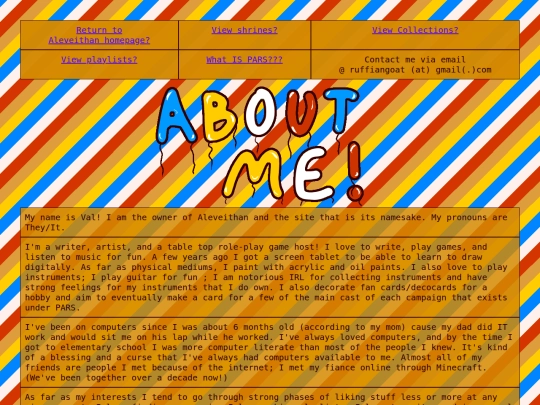 pages/aboutme screenshot