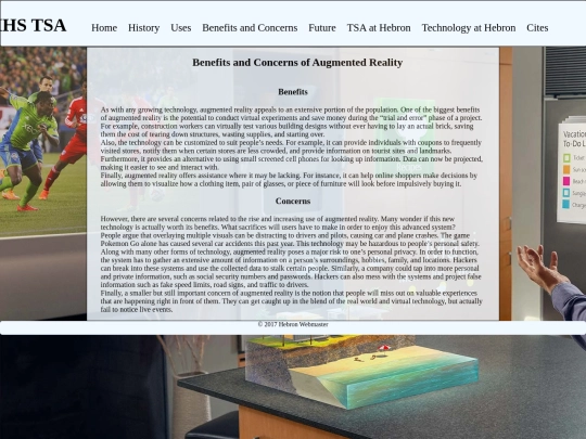 Benefits screenshot