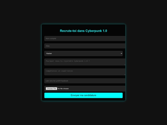 recrutement screenshot