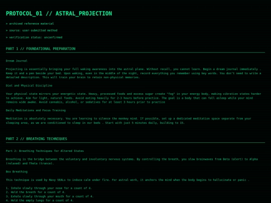 projection screenshot