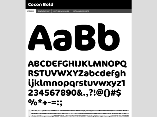 webfontkit-20240501-035443/cocon-bold-demo screenshot