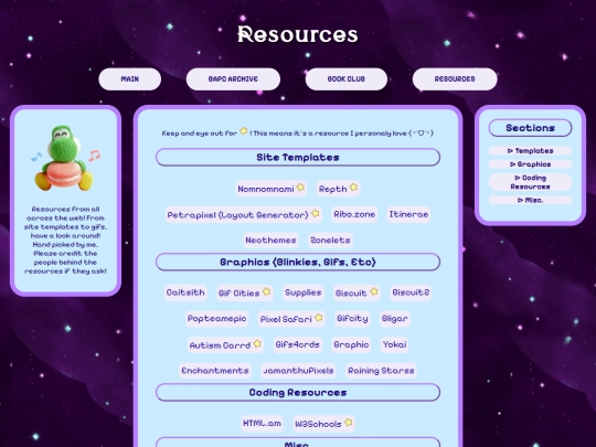 resources screenshot