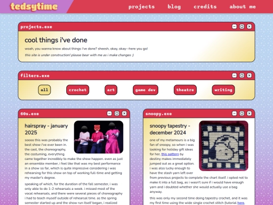 projects screenshot