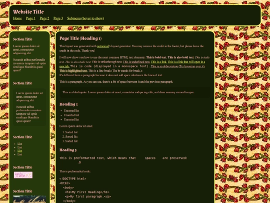index screenshot