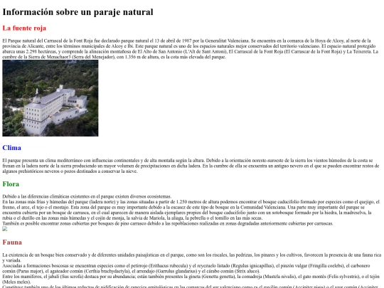Exercicis/paratgenatural screenshot