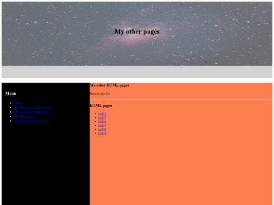 project/otherpages screenshot