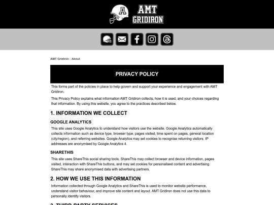 about/privacy-policy screenshot