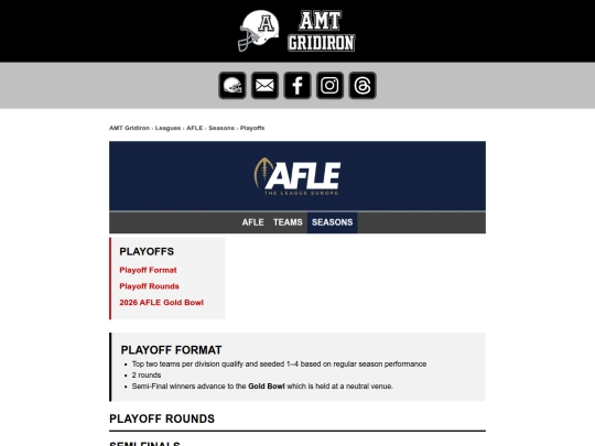 afle/afleplayoffs screenshot