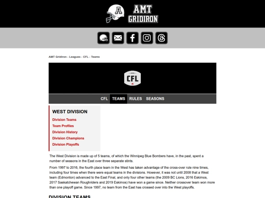 cfl/cflwest screenshot
