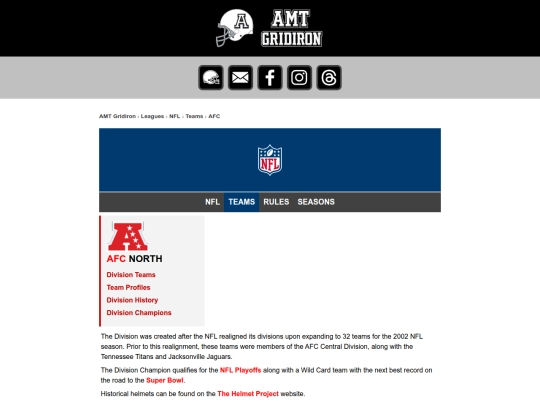nfl/afcnorth screenshot