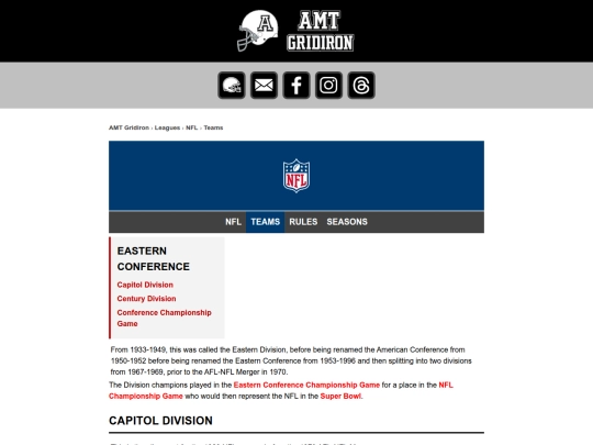 nfl/nfleast screenshot
