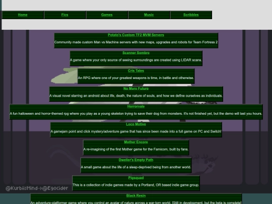 games screenshot