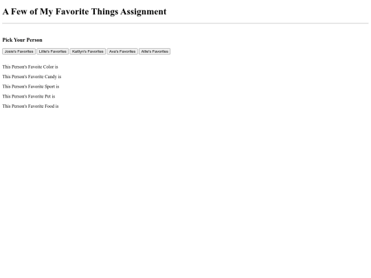 favoritethings screenshot
