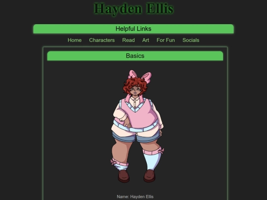 character profiles/hayden screenshot