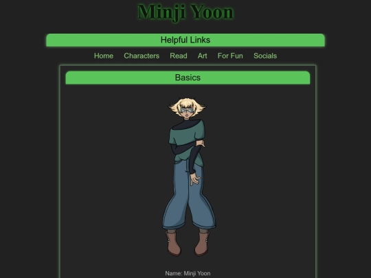 character profiles/minji screenshot