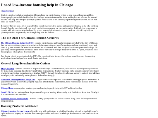 housing screenshot