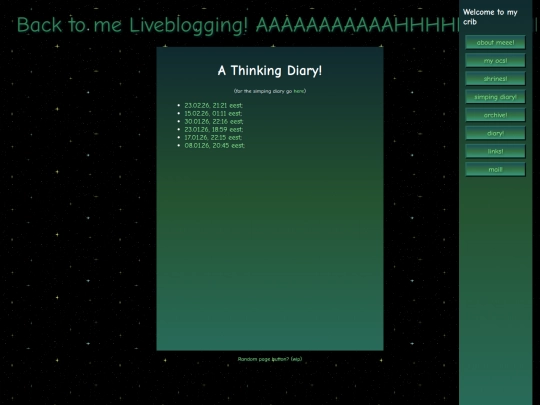 diary screenshot