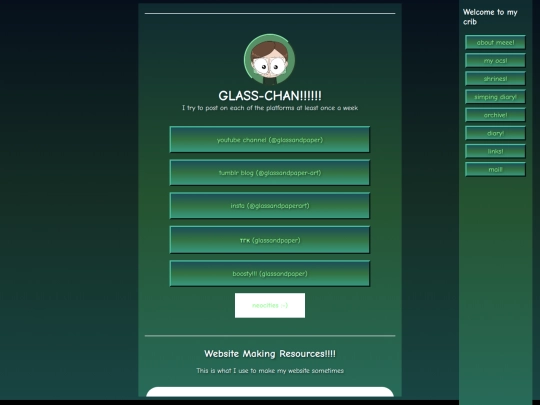 links screenshot