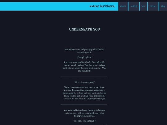 writing/stories/underneathyou screenshot