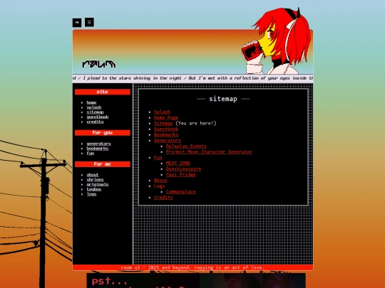 sitemap screenshot