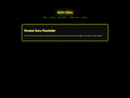 astro-diary screenshot