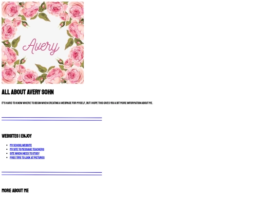 all about me screenshot