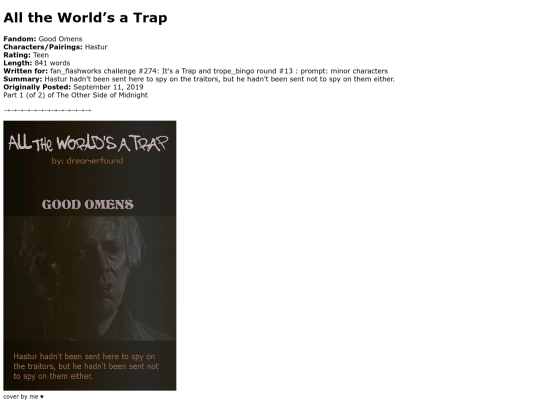 goodomens/all_the_worlds_a_trap screenshot
