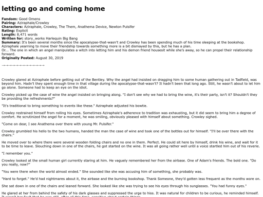 goodomens/letting_go_and_coming_home screenshot