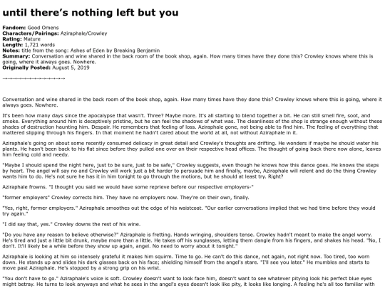 goodomens/until_theres_nothing_left_but_you screenshot