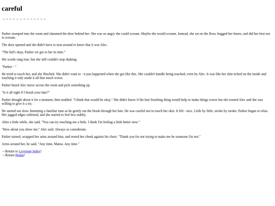 leverage/careful screenshot