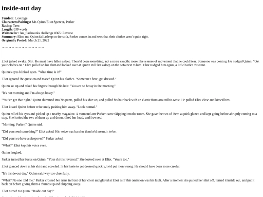 leverage/inside_out_day screenshot