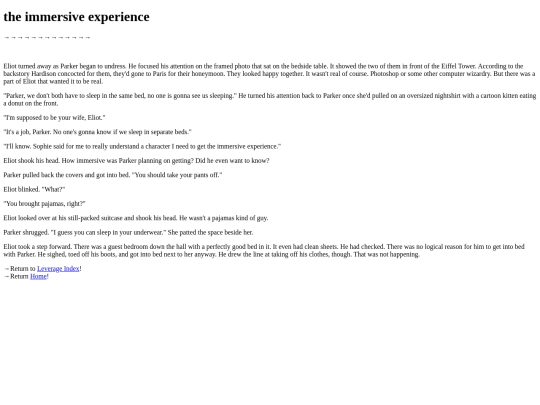 leverage/the_immersive_experience screenshot