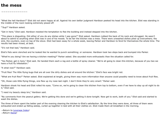 leverage/the_mess screenshot