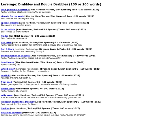 leverage_drabbles screenshot