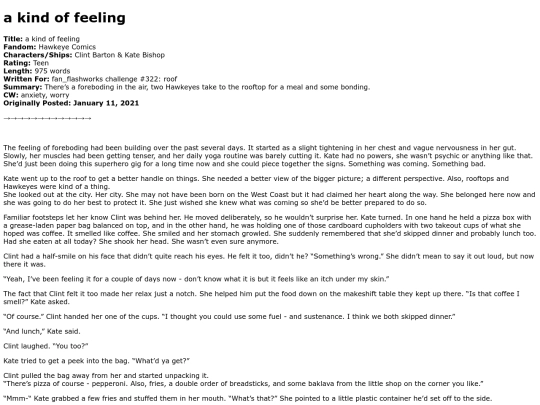 marvel/a_kind_of_feeling screenshot